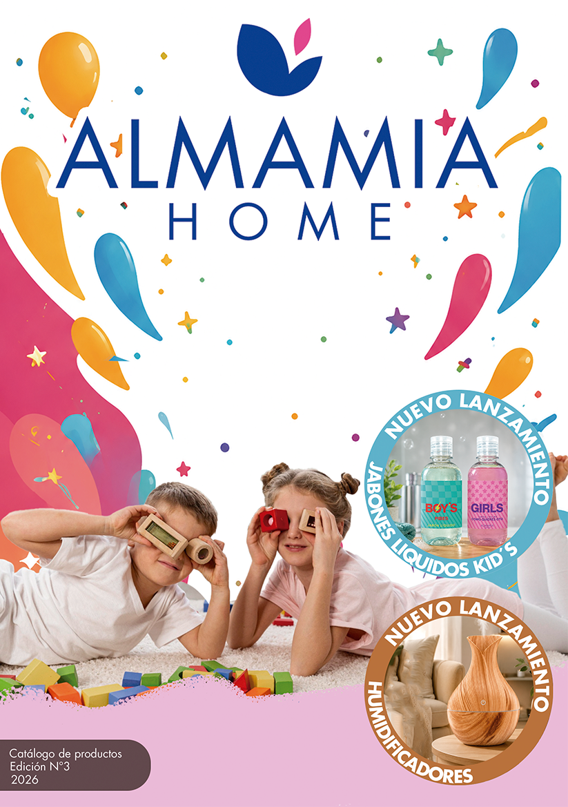 Tapa del catálogo vigente de Alma Mía Home